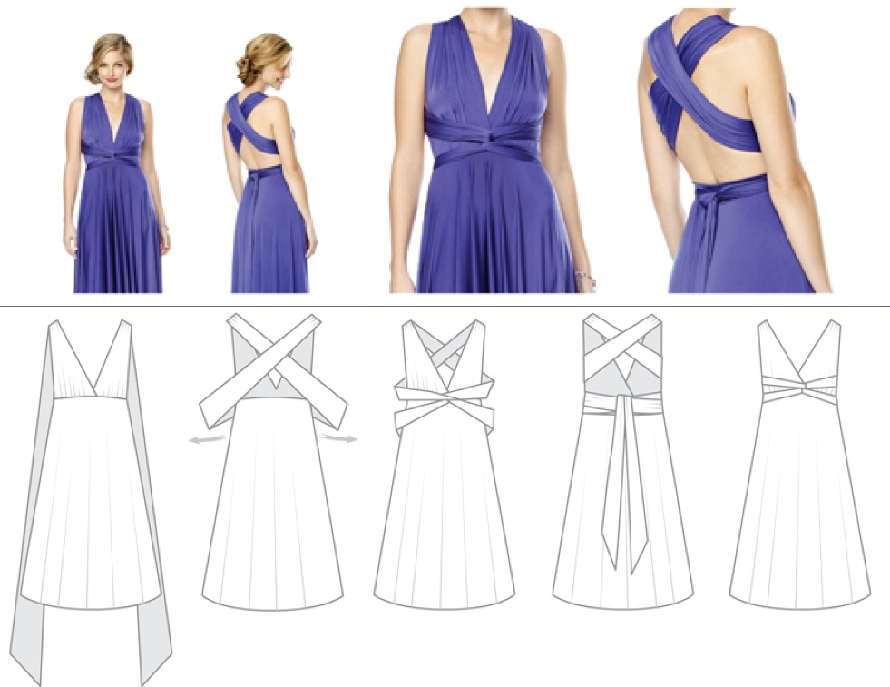 Выкройка для платья греческого стиля